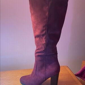 Style & Co. Rich Burgundy Over the Knee Boots
